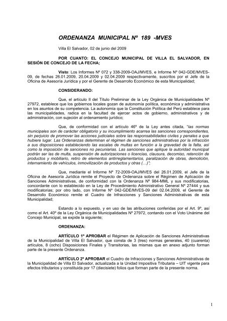 Descargar Municipalidad De Villa El Salvador
