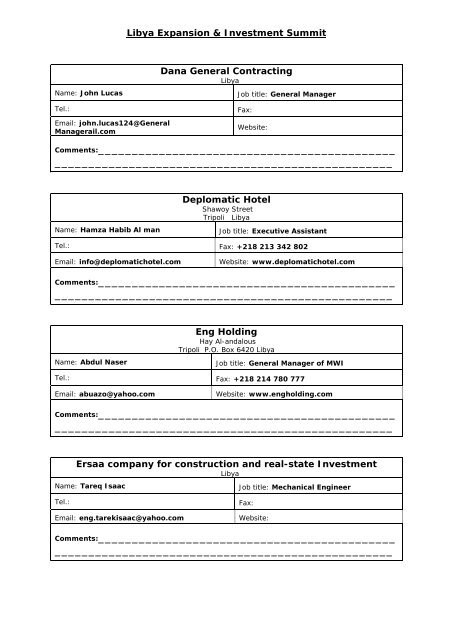 Delegate Directory