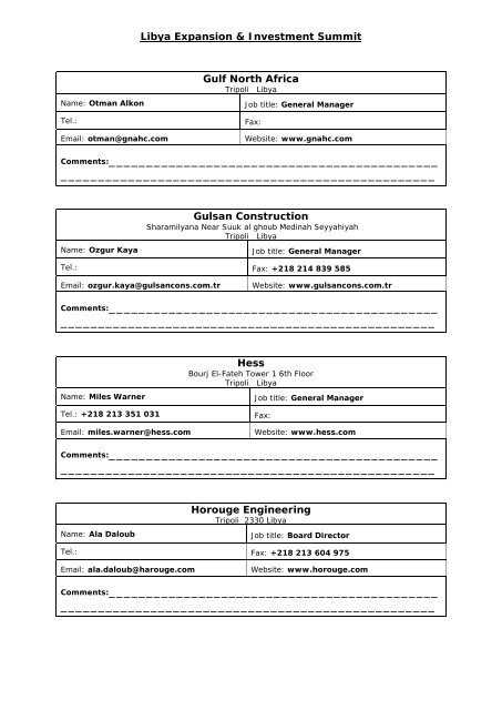 Delegate Directory