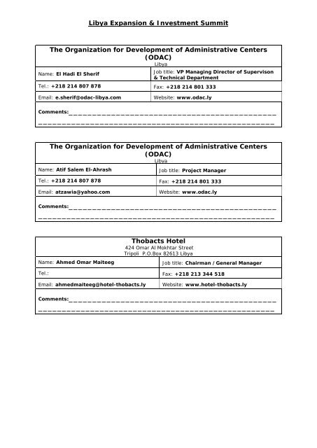 Delegate Directory