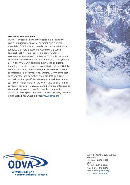 EtherNet/IP e CIP Motion - ODVA