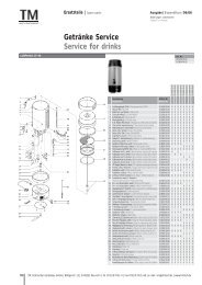 Getränke Service Service for drinks - TM Technischer Gerätebau
