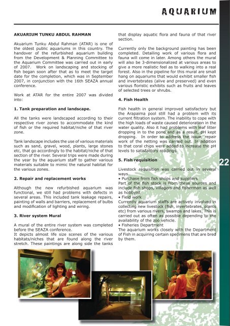 Annual Report- 2007 - Zoo Negara