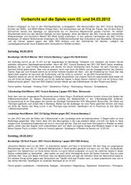 Vorbericht auf die Spiele vom 03. und 04.03.2012 - SKC Victoria ...