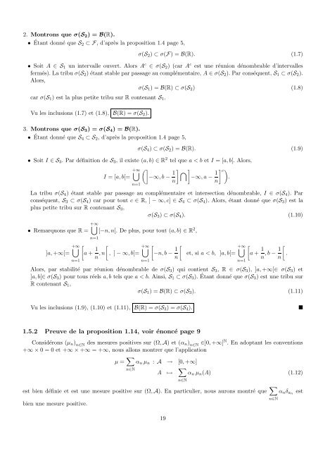 IntÃ©gration et ProbabilitÃ©s