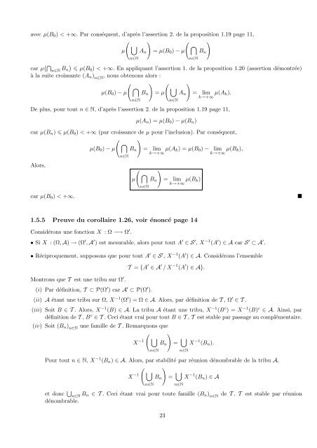 IntÃ©gration et ProbabilitÃ©s