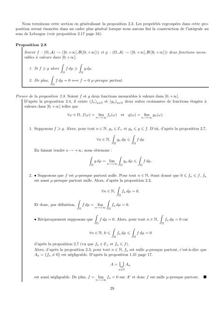 IntÃ©gration et ProbabilitÃ©s