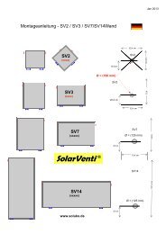 Montageanleitung und Technik SolarVenti Luftkollektoren