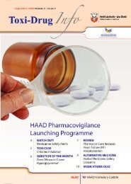 HAAD Pharmacovigilance Launching Programme