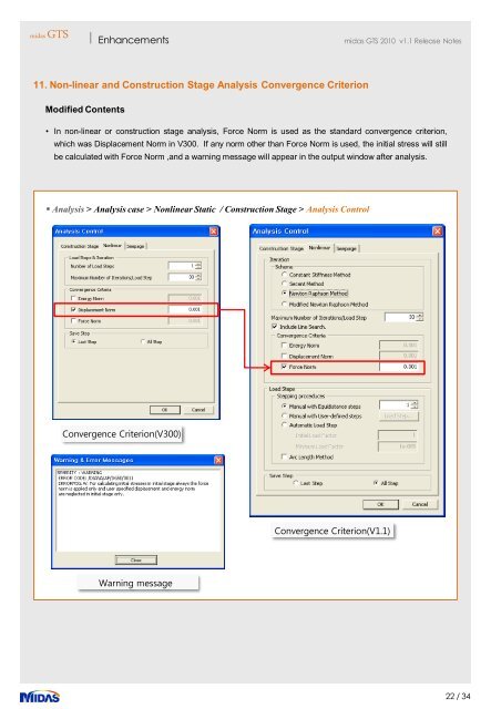 midas GTS Release Note midas GTS 2010 v1.1Release ... - CSP Fea