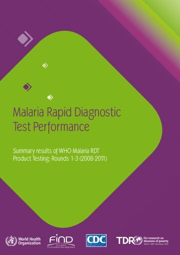 Malaria Rapid Diagnostic Test Performance - World Health ...