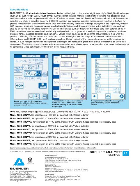 MICROMET® 5103