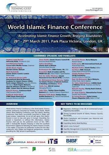 world islamic Finance Conference - Institute for Islamic Banking and ...