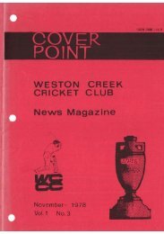 Untitled - Weston Creek Cricket Club