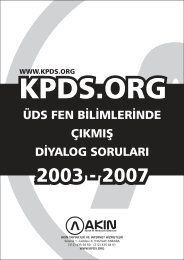 üds fen bi̇li̇mleri̇nde çikmiş di̇yalog sorulari - KPDS.org