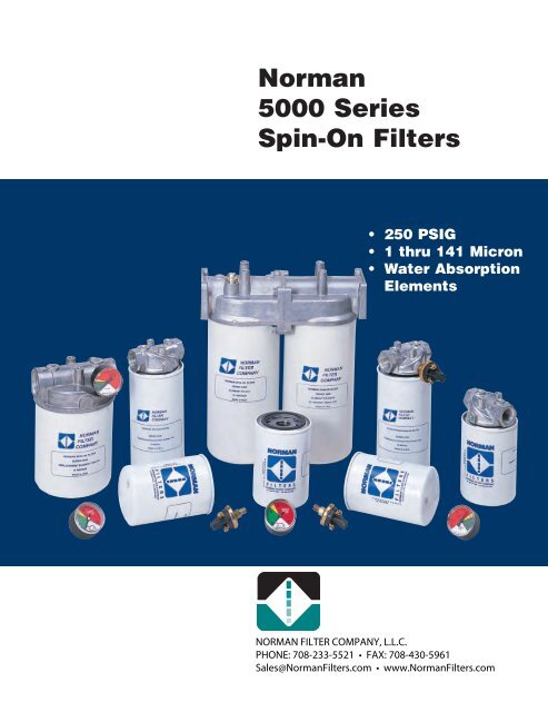 Norman 5000 Series Spin-On Filters - Norman Filter Company