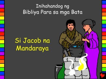 Jacob the Deceiver Tagalog PDA - Bible for Children