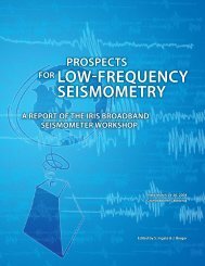 FOR LOWïºFREQUENCY SEISMOMETRY - IRIS