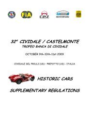 32a CIVIDALE / CASTELMONTE HISTORIC CARS ... - AS2005