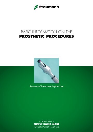 basic information on the prosthetic procedures - Kokomo
