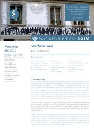 Newsletter Palliativmedizin Mai 2010 – Sterberituale - SGIM