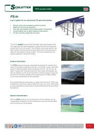to the product sheet - Schletter GmbH
