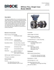 BiRotor Plus, Single Case Specification Sheet - Brodie International