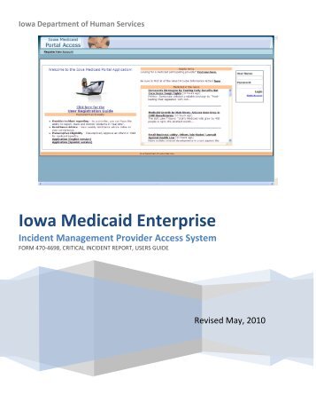 Critical Incident Report User Guide Form 470-4698 - Iowa Medicaid ...