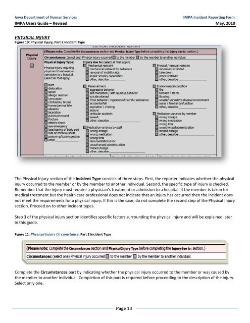 Critical Incident Report User Guide Form 470-4698 - Iowa Medicaid ...