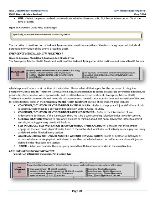 Critical Incident Report User Guide Form 470-4698 - Iowa Medicaid ...
