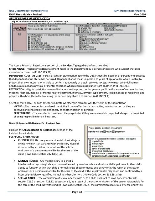 Critical Incident Report User Guide Form 470-4698 - Iowa Medicaid ...