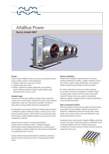 Suchý chladič AlfaBlue Power - Alfa Laval