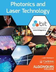 Photonics and Laser Technology - Carleton University