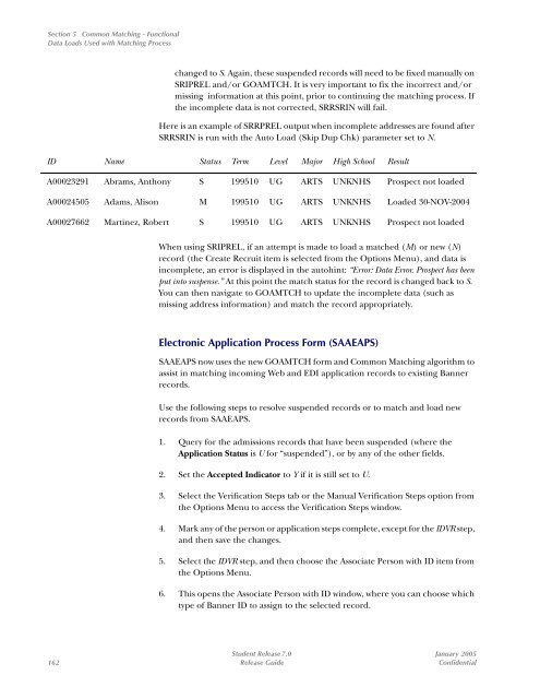 SCT Banner Student / Release Guide / 7.0