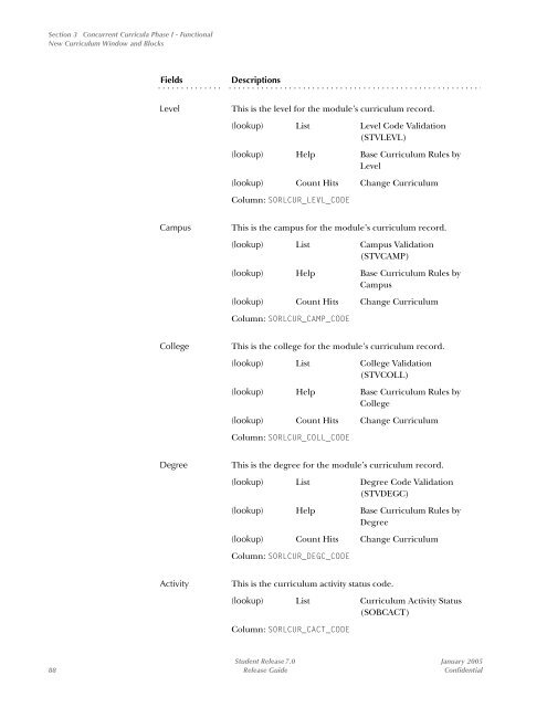 SCT Banner Student / Release Guide / 7.0