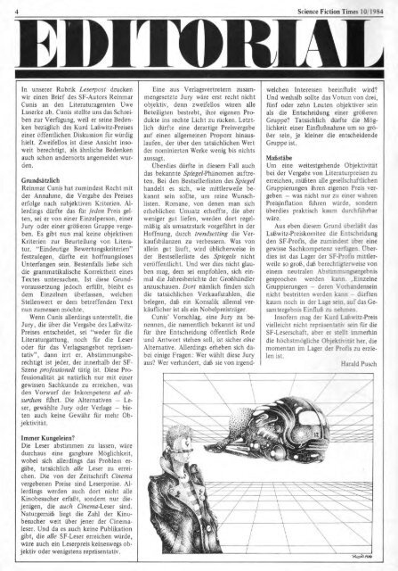 SFT 10/84 - Science Fiction Times