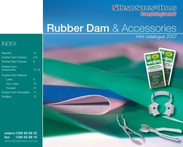 Rubber Dam & Accessories - Henry Schein Halas