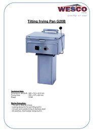 Tilting frying Pan G20B - WESCO-Navy