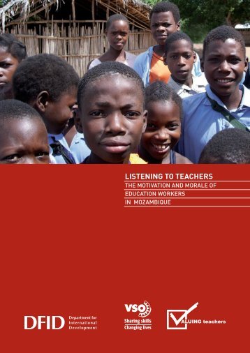 Listening to Teachers â Mozambique (1273KB) - VSO