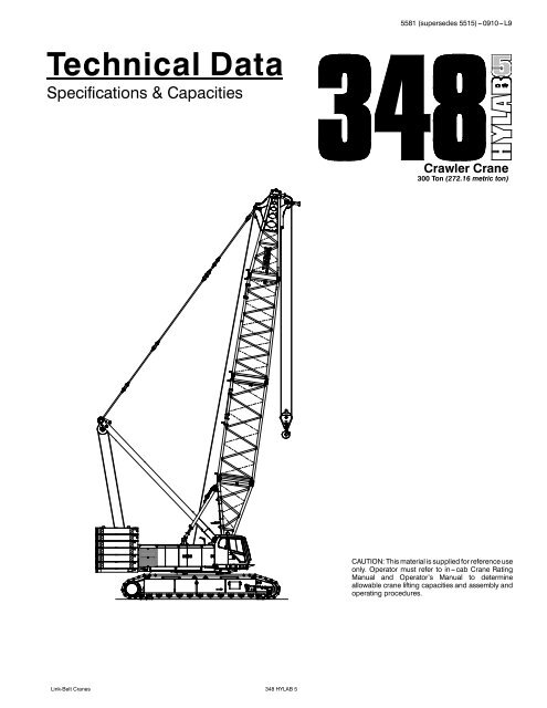 Link Belt Ls 118 Load Chart