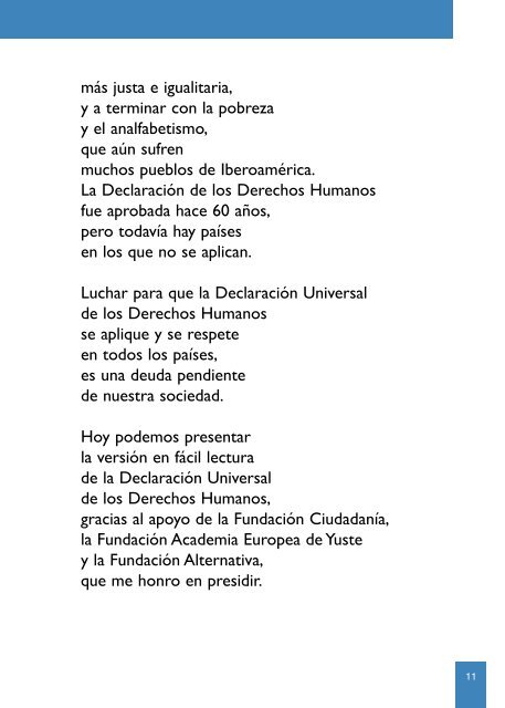 Declaración Universal de los Derechos Humanos - Fácil Lectura