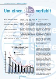 Um einen verfehlt - Thyssen Schachtbau GmbH