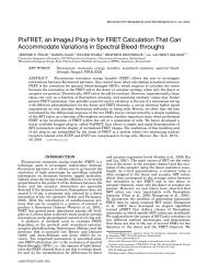 PixFRET, an ImageJ plug-in for FRET calculation ... - ResearchGate