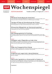 Wochenspiegel - epd