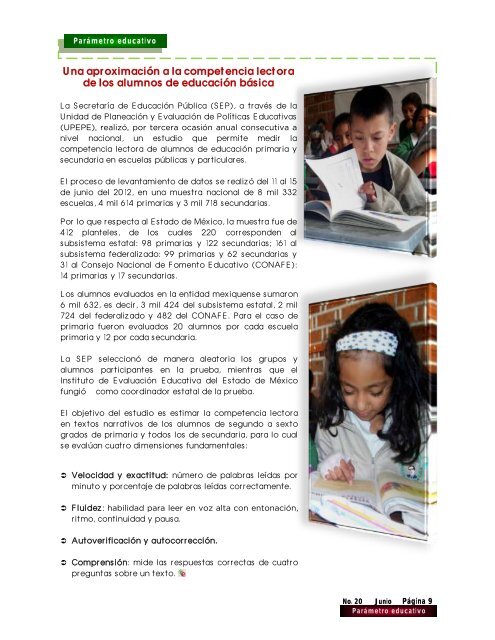 Parámetro educativo - Gobierno del Estado de México
