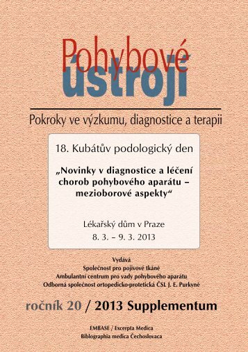 PÃš_1+2/2013 Supplementum - SpoleÄnost pro pojivovÃ© tkÃ¡nÄ›