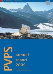 Annual report IEA-PVPS 2009 - NET Nowak Energie & Technologie ...