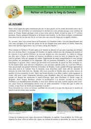 Newsletter le long du Danube.pdf - Le Monde Agricole en un Tour