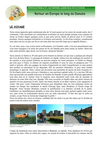 Newsletter le long du Danube.pdf - Le Monde Agricole en un Tour