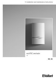 Installasjon ecoTEC exclusiv 146-276 - Vaillant